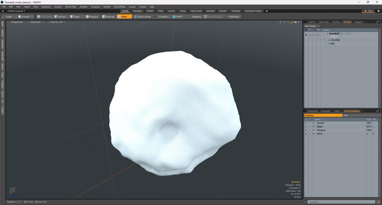 3D model Snowball 4