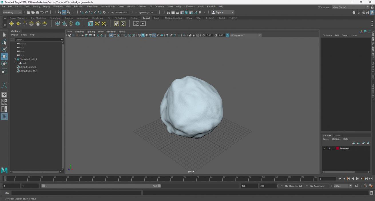 3D model Snowball 4