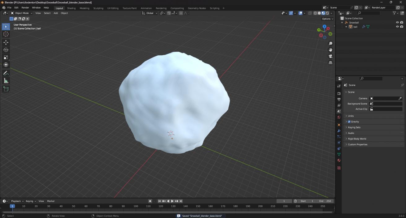 3D model Snowball 4