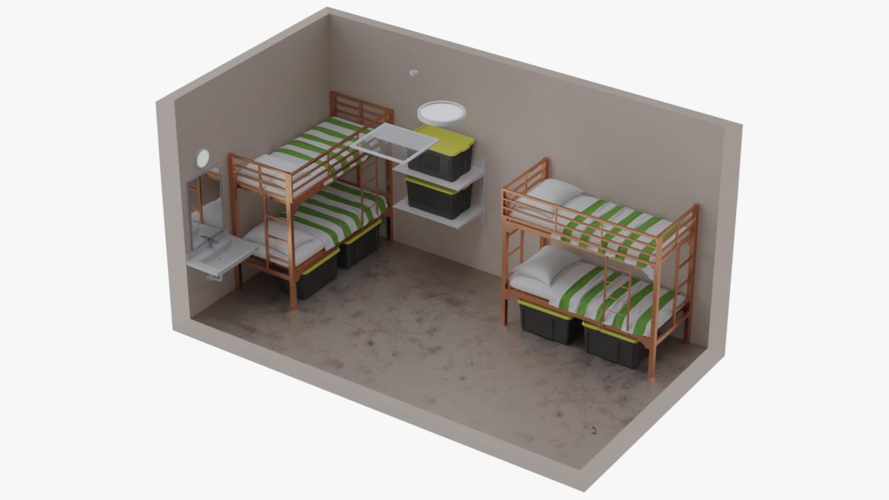 3D model Homeless Shelter Interior