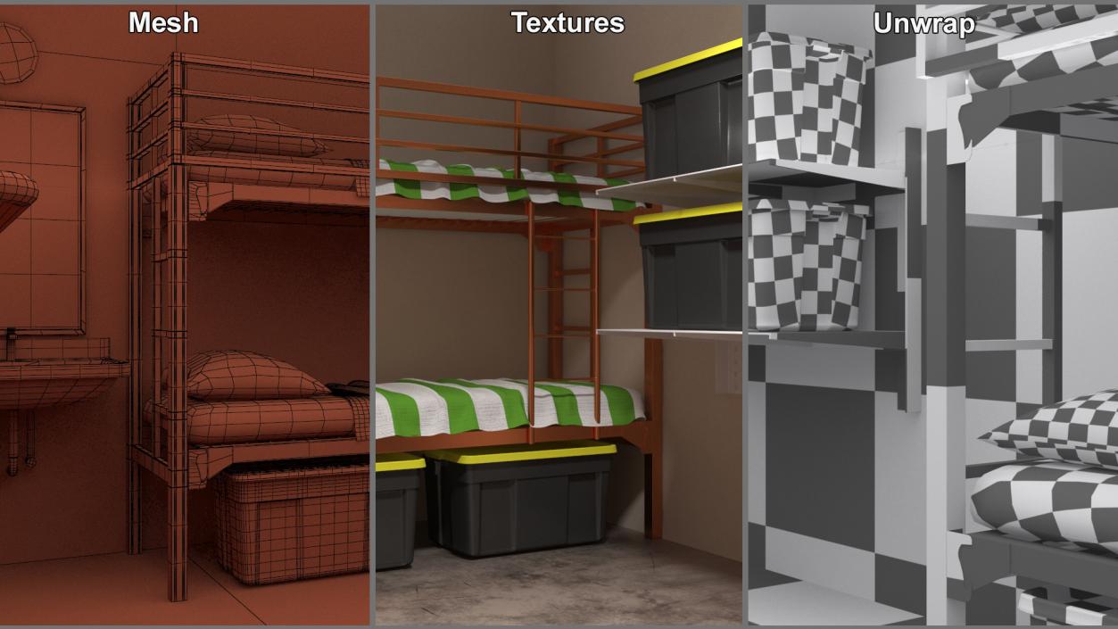 3D model Homeless Shelter Interior