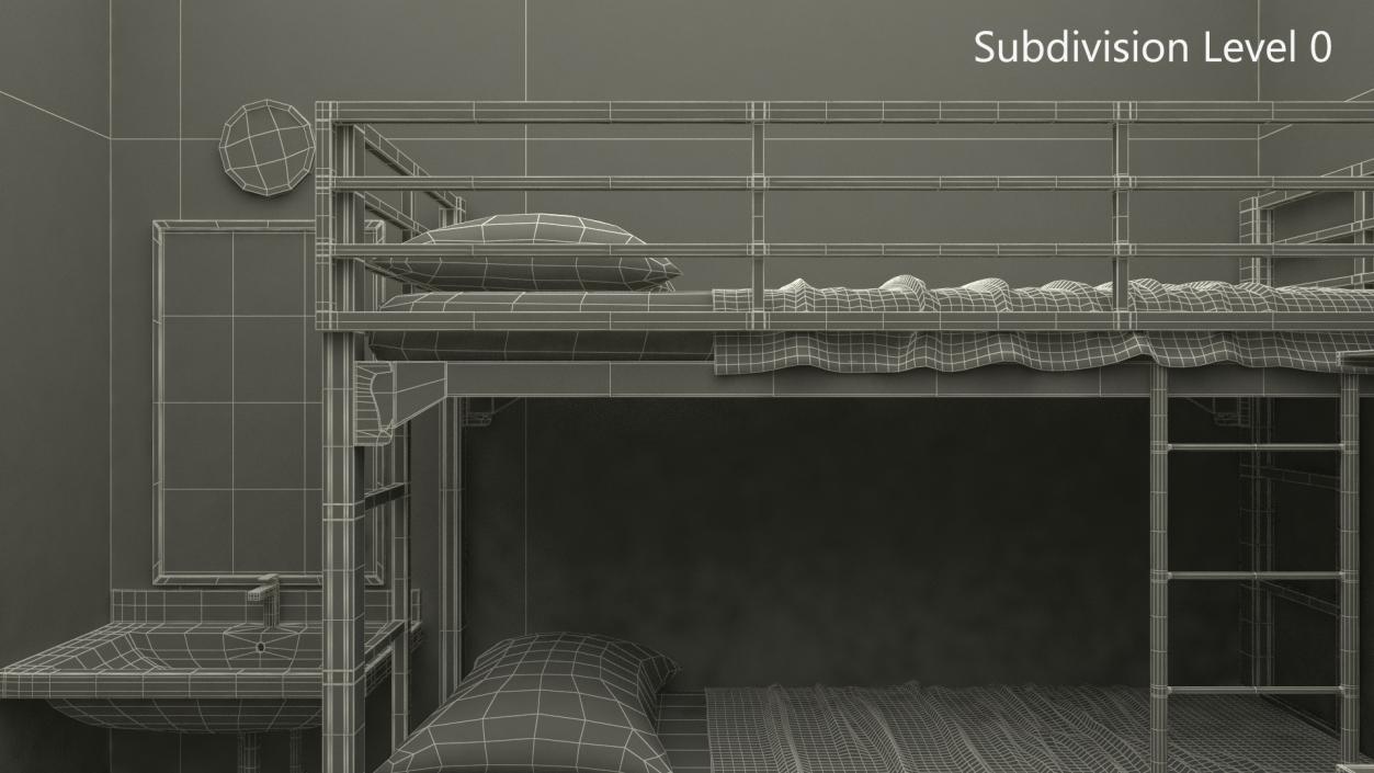 3D model Homeless Shelter Interior