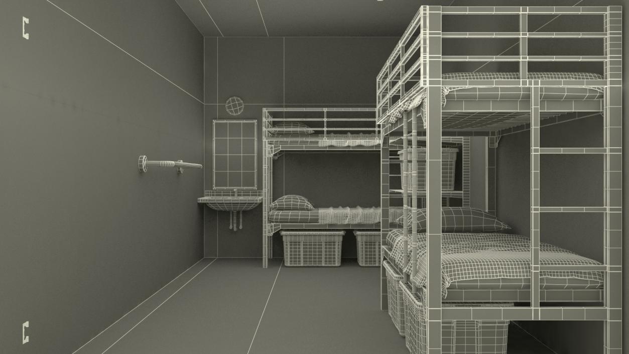 3D model Homeless Shelter Interior