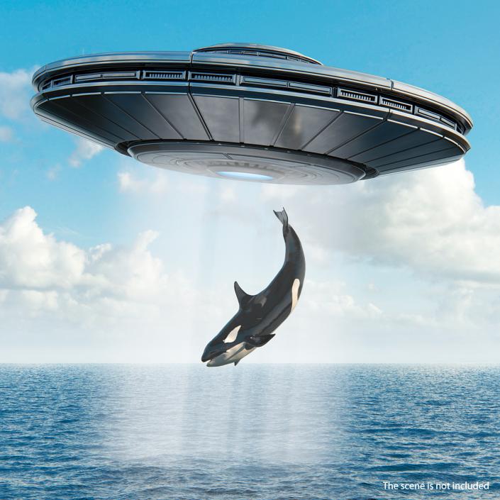 Ufo Classic Flying Saucer Rigged 3D