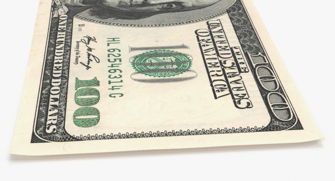 3D model One Hundred Dollar Bills 3D Models Collection