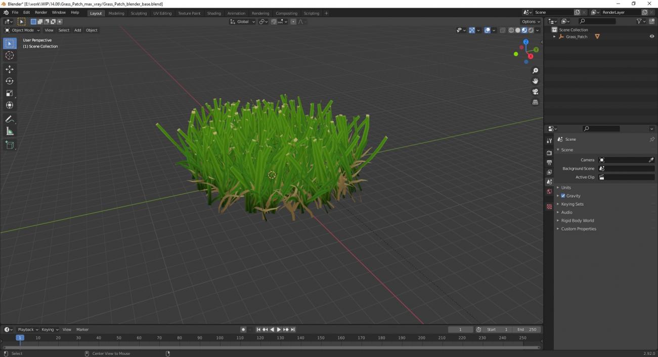 3D Grass Patch