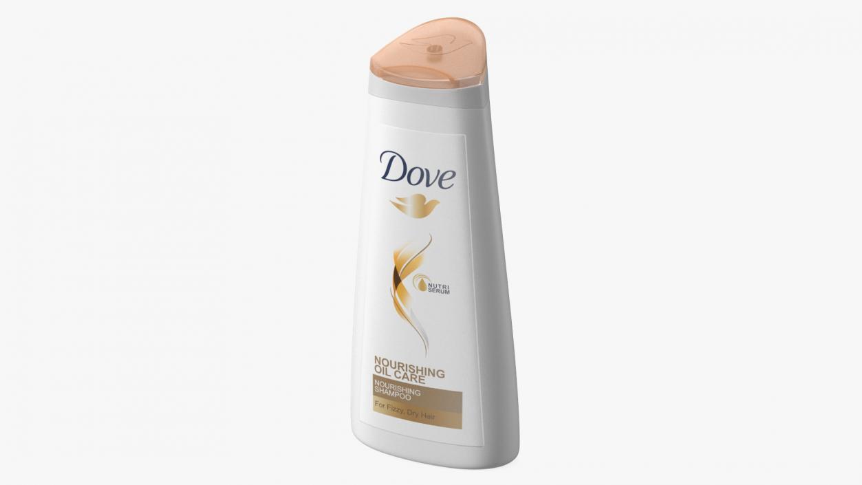 Dove Nourishing Oil Care Shampoo Bottle 3D model