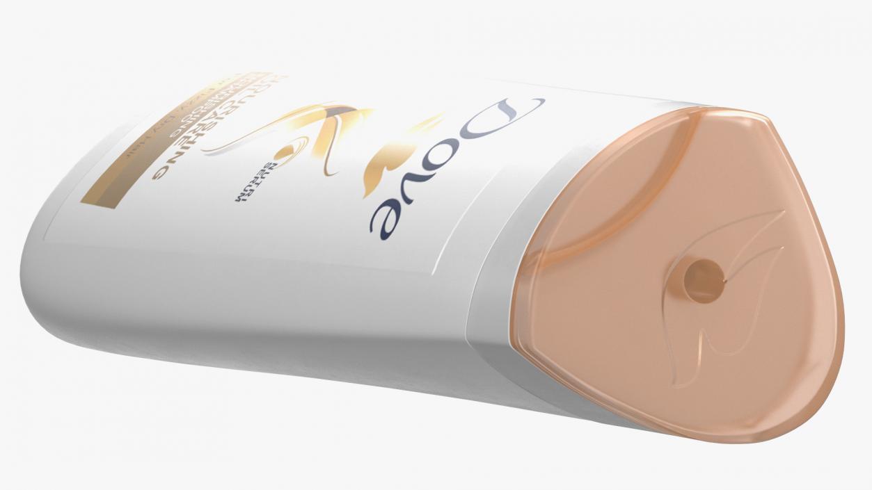 Dove Nourishing Oil Care Shampoo Bottle 3D model