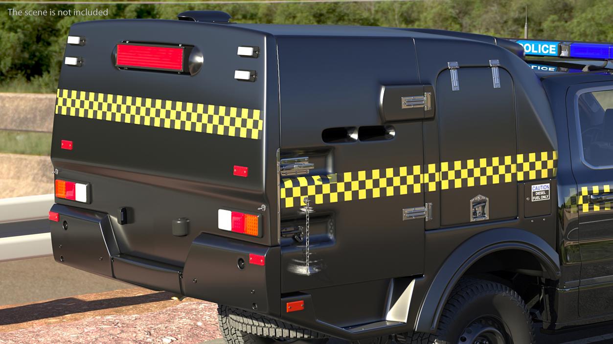 3D Police Paddy Wagon model