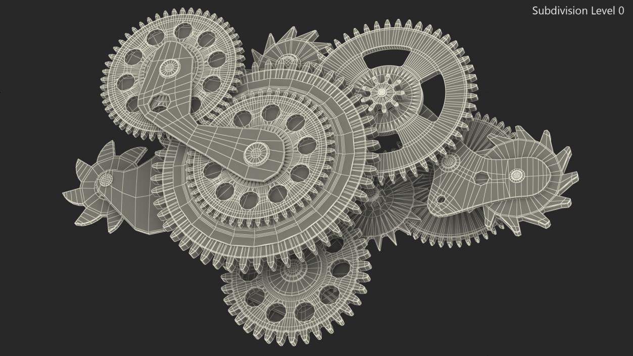 3D model Cog Gears Mixed