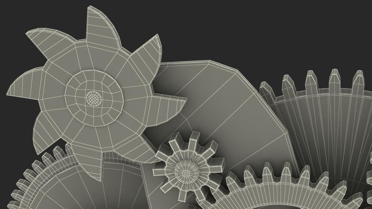 3D model Cog Gears Mixed