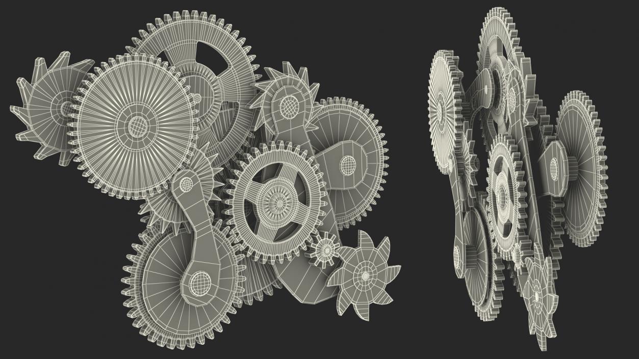 3D model Cog Gears Mixed