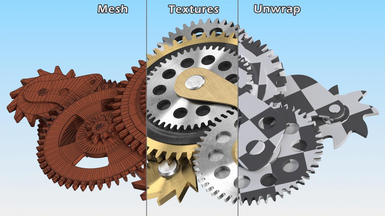 3D model Cog Gears Mixed