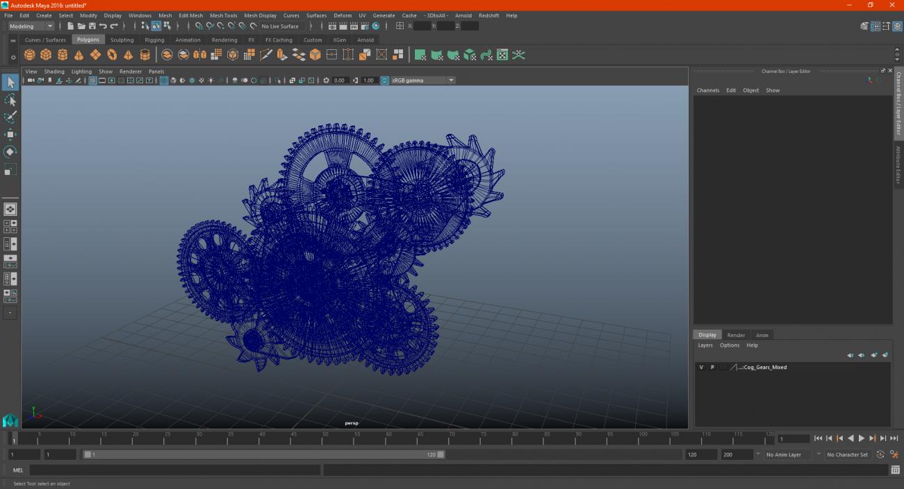 3D model Cog Gears Mixed