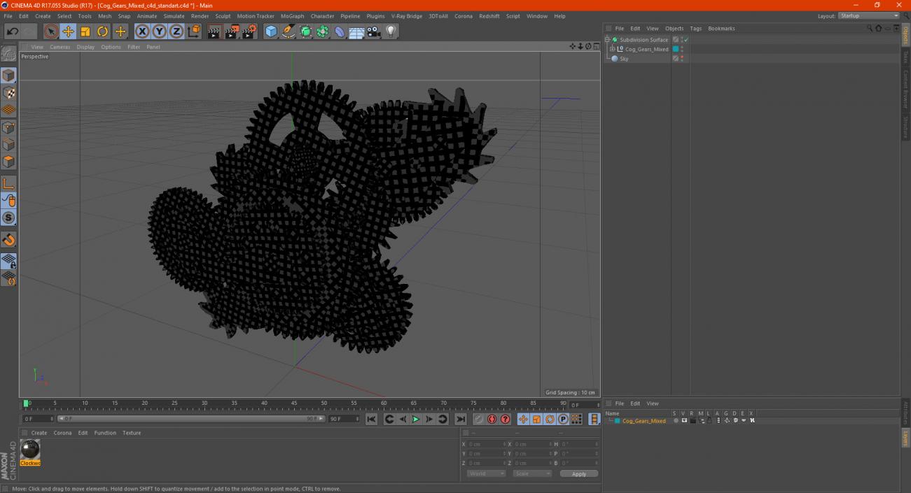 3D model Cog Gears Mixed