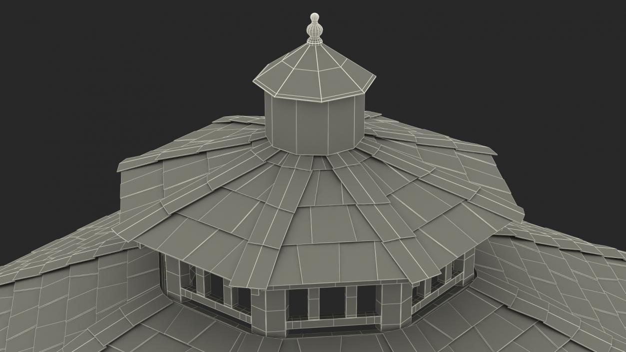 3D model Gazebo Pavilion Structure