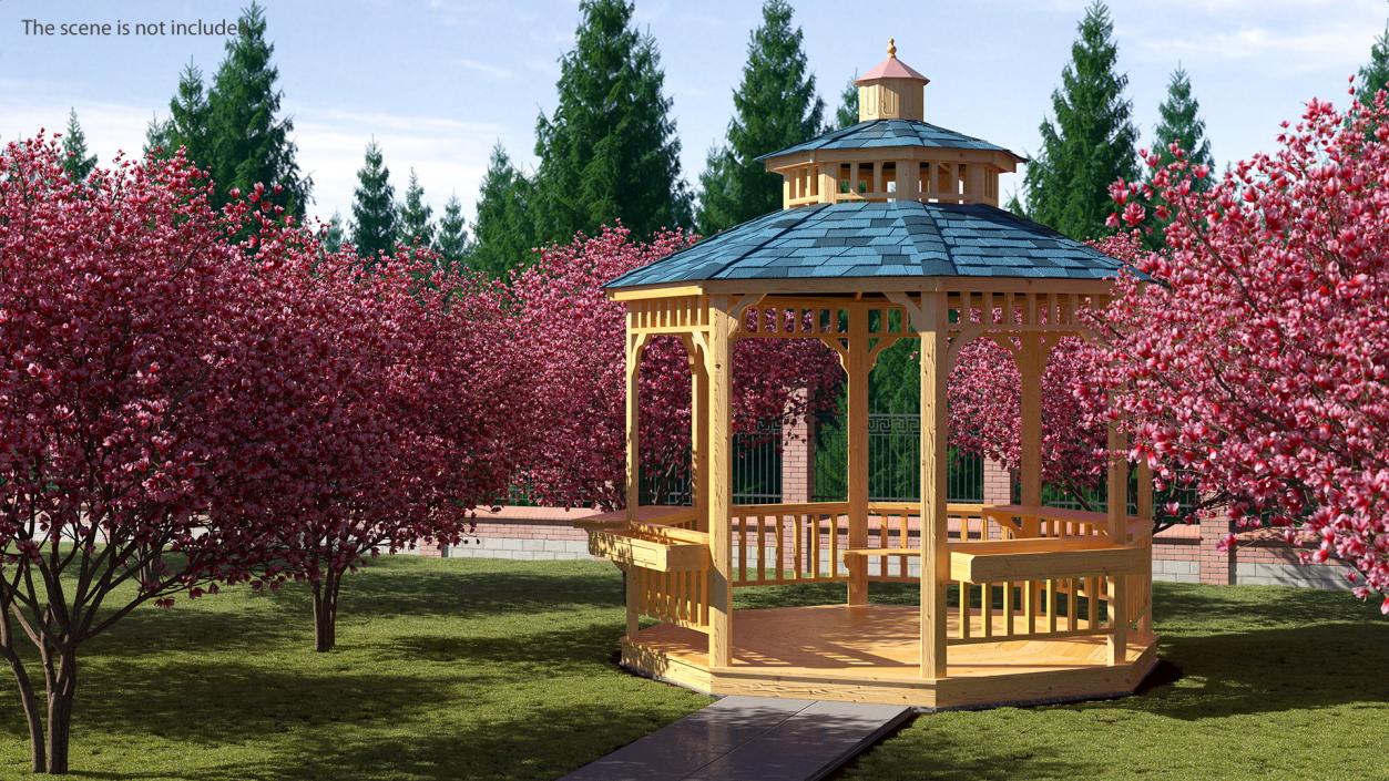 3D model Gazebo Pavilion Structure