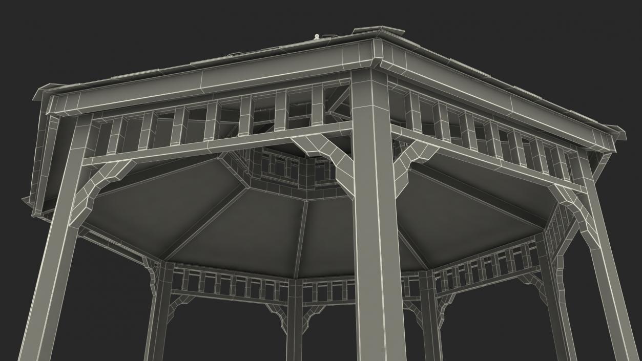 3D model Gazebo Pavilion Structure