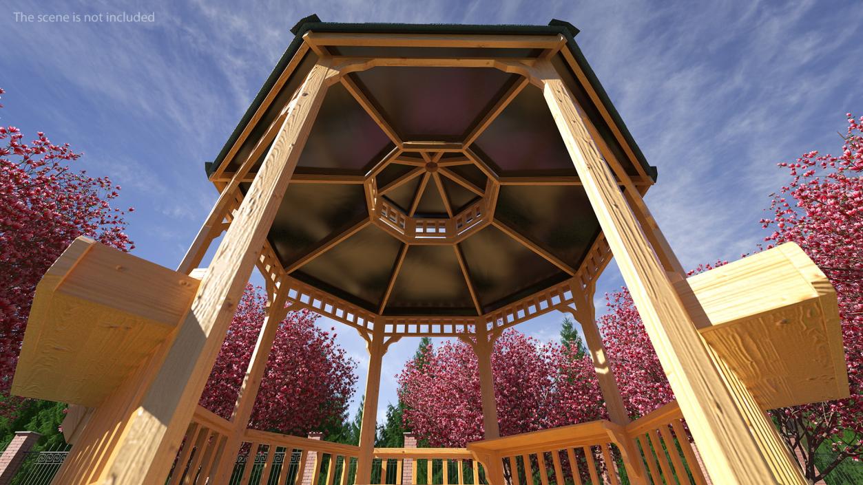 3D model Gazebo Pavilion Structure