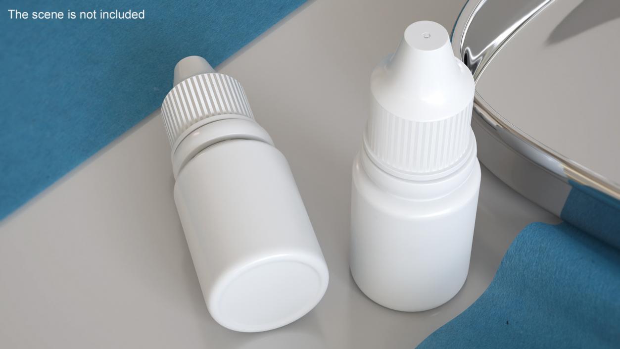 3D Plastic Dropping Bottle 10ml model