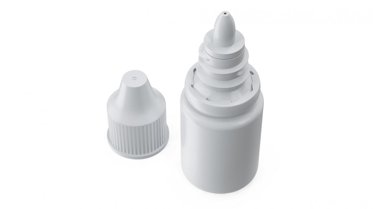 3D Plastic Dropping Bottle 10ml model