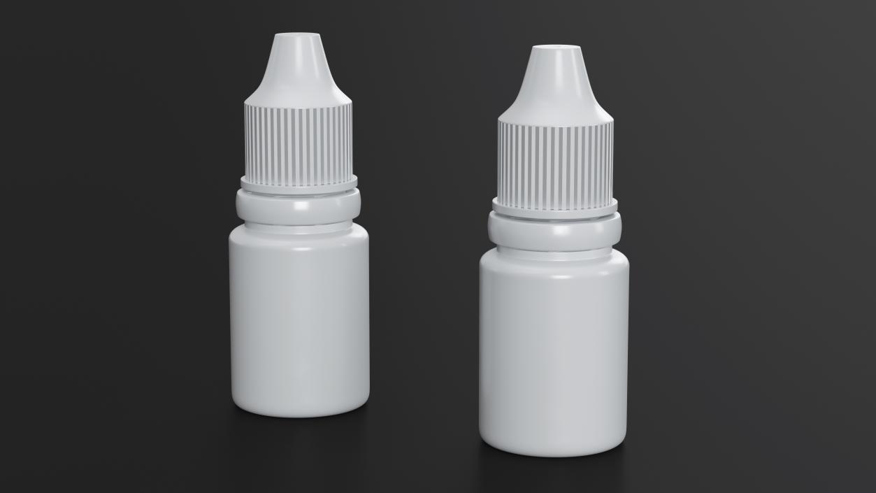 3D Plastic Dropping Bottle 10ml model