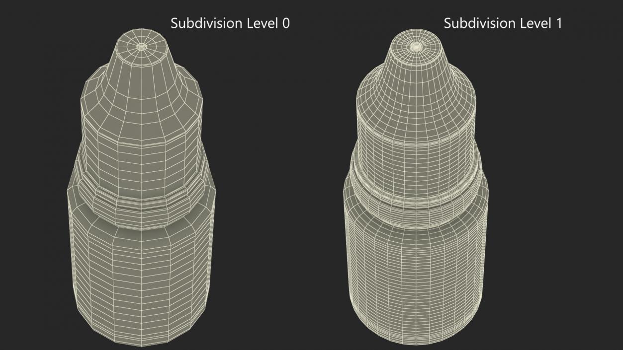 3D Plastic Dropping Bottle 10ml model