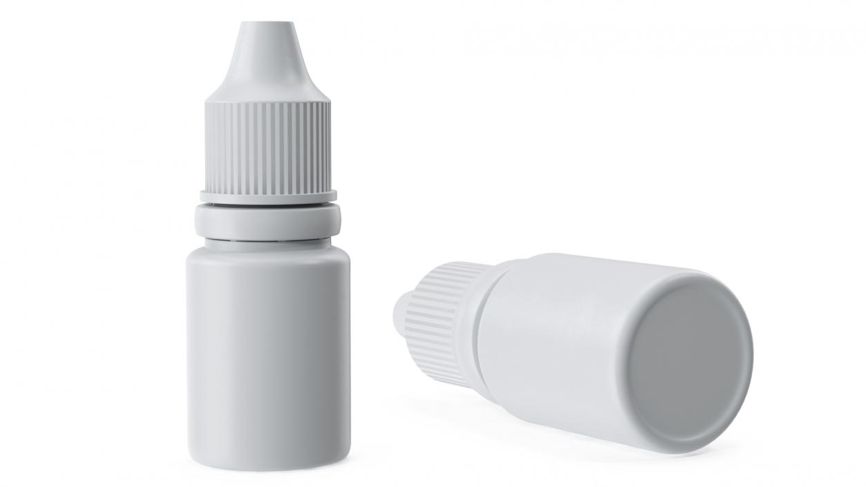 3D Plastic Dropping Bottle 10ml model