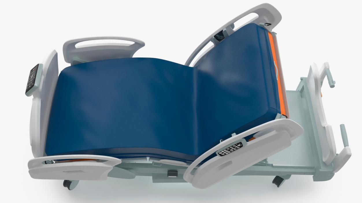 3D model Smart Hospital Bed Rigged