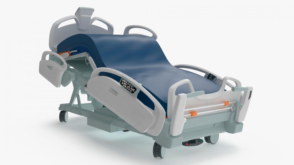 3D model Smart Hospital Bed Rigged