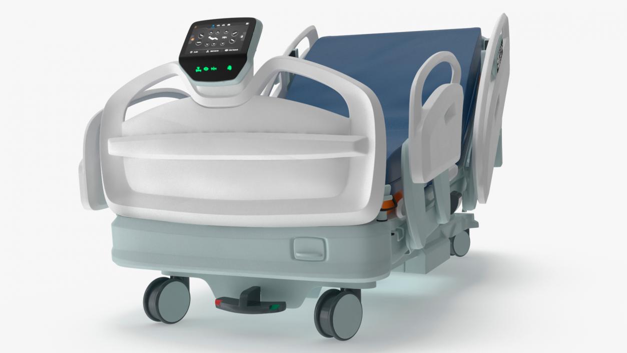 3D model Smart Hospital Bed Rigged