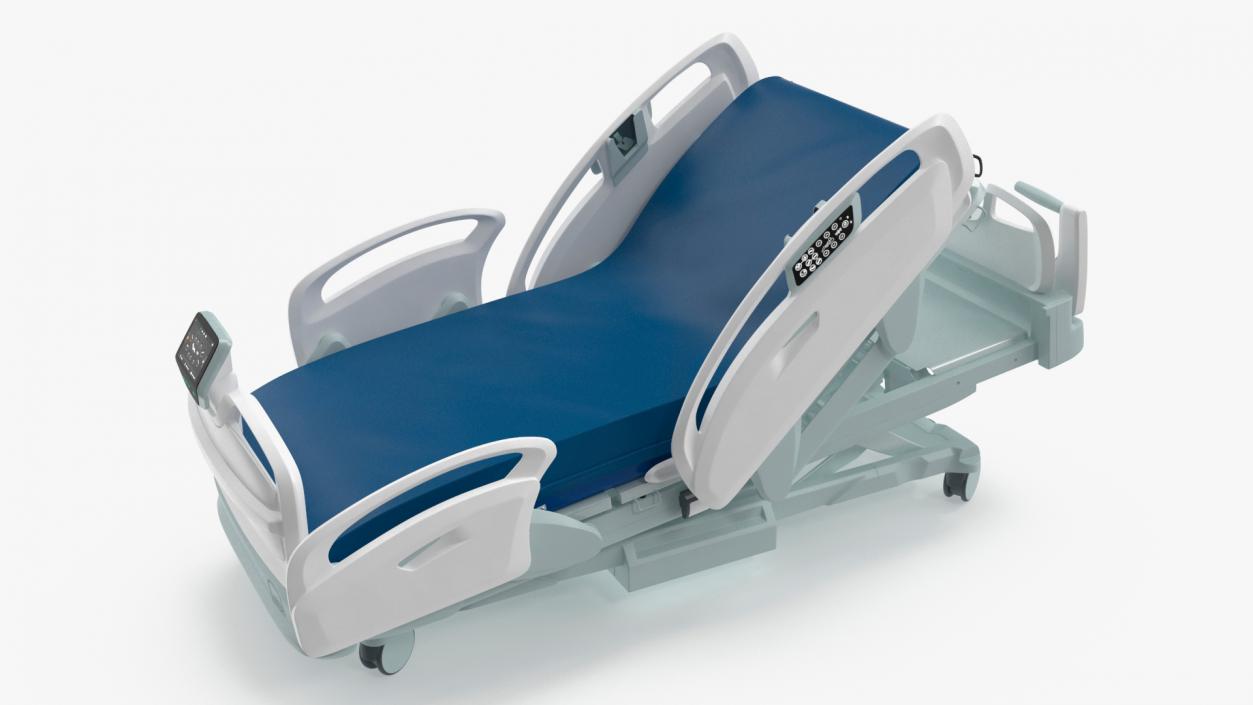 3D model Smart Hospital Bed Rigged