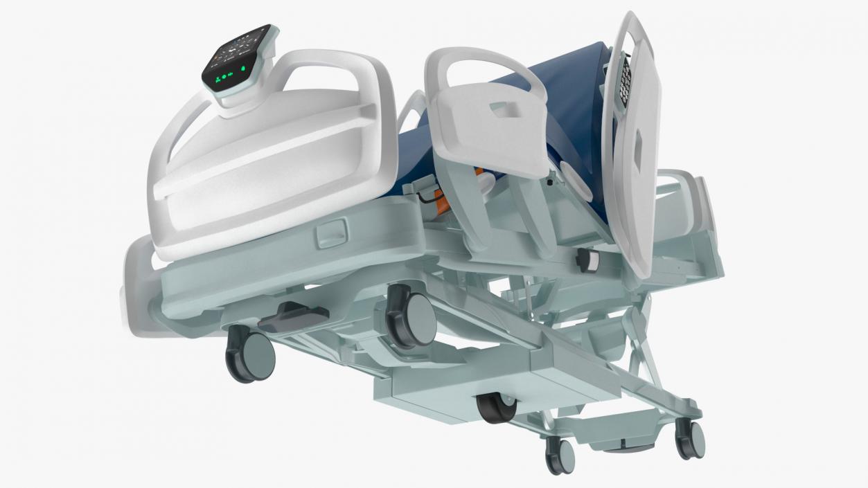 3D model Smart Hospital Bed Rigged