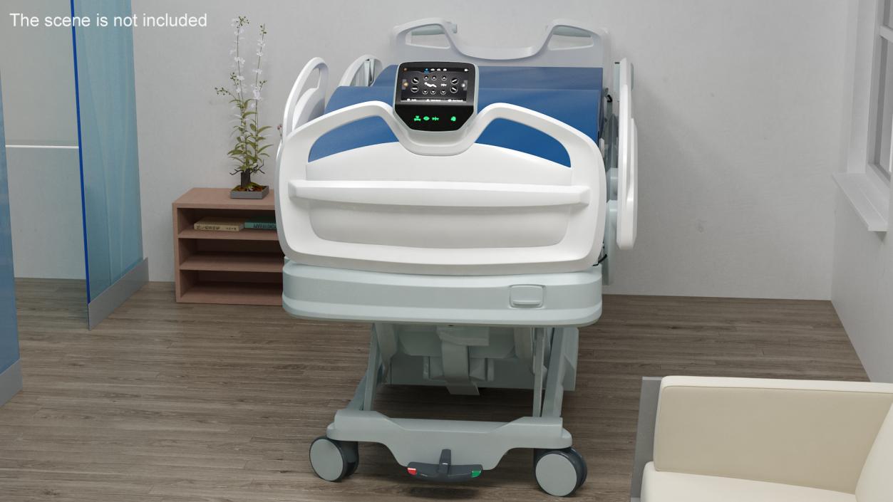 3D model Smart Hospital Bed Rigged