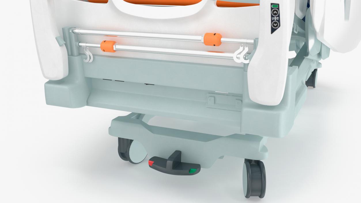 3D model Smart Hospital Bed Rigged