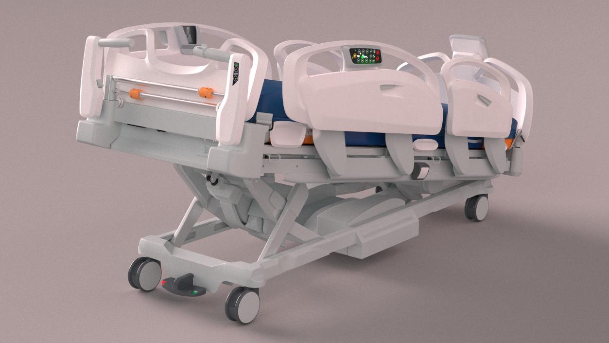 3D model Smart Hospital Bed Rigged