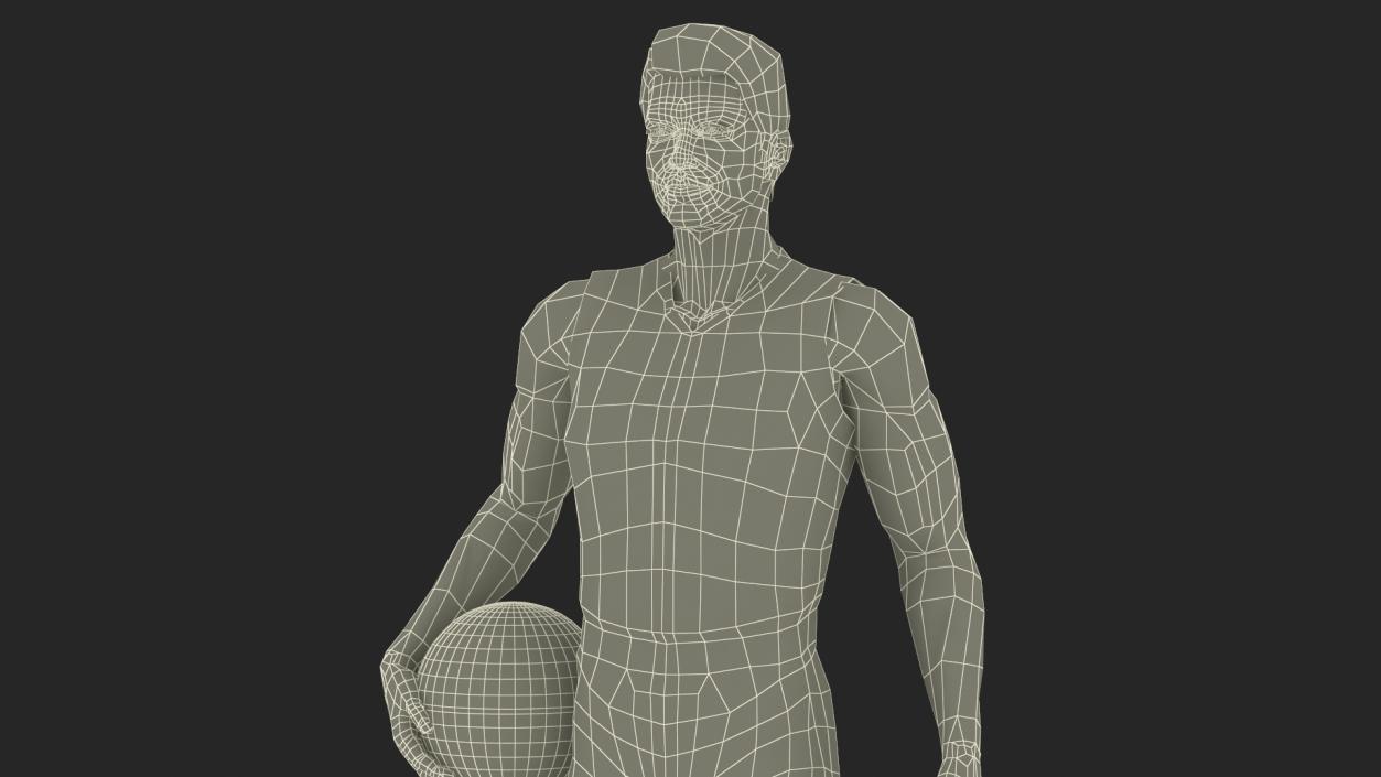 3D Basketball Player with Shoe Bag