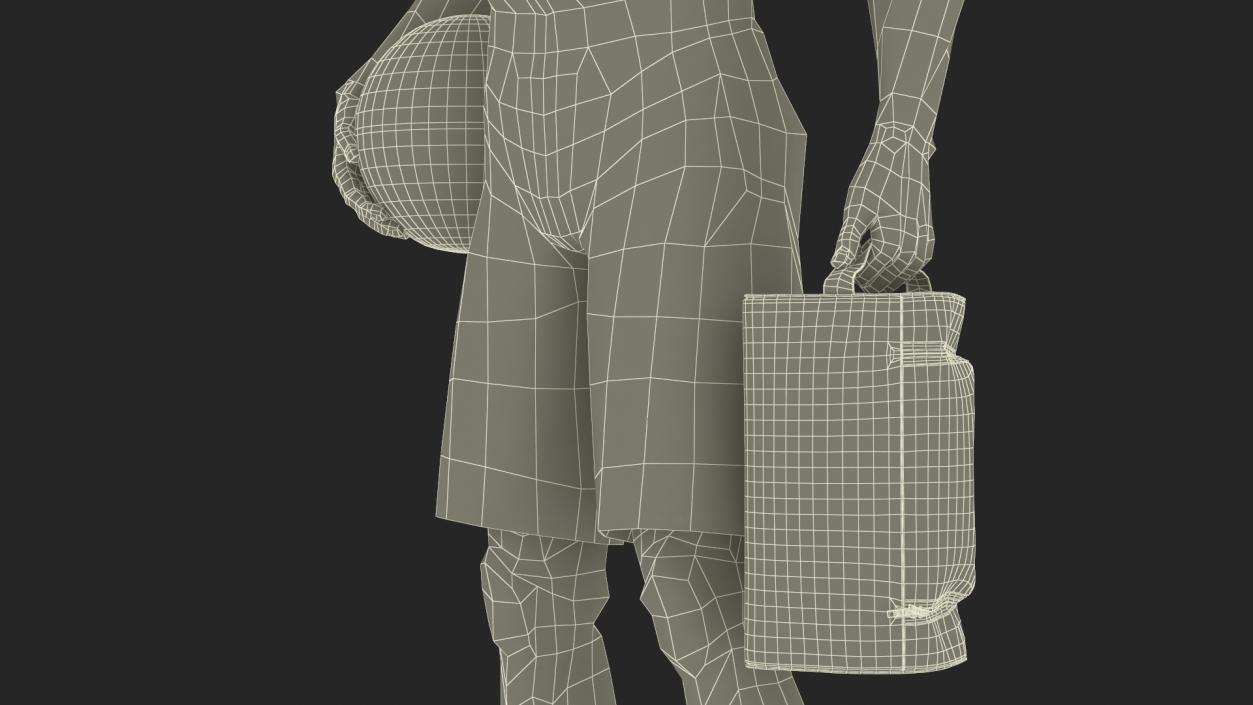 3D Basketball Player with Shoe Bag