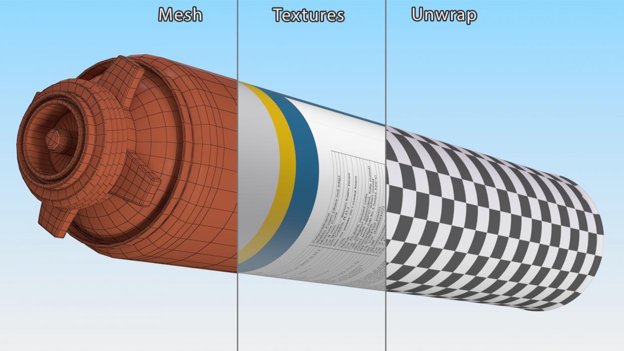 PU Construction Foam Can 3D model