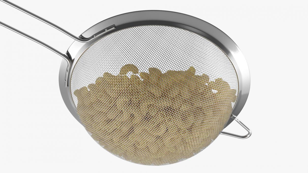 Cooked Elbows Pasta 3D model