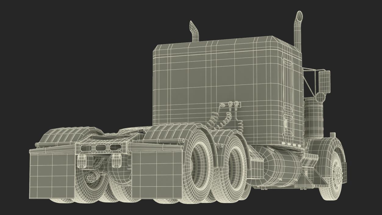 3D model Semi Trailer Truck 2