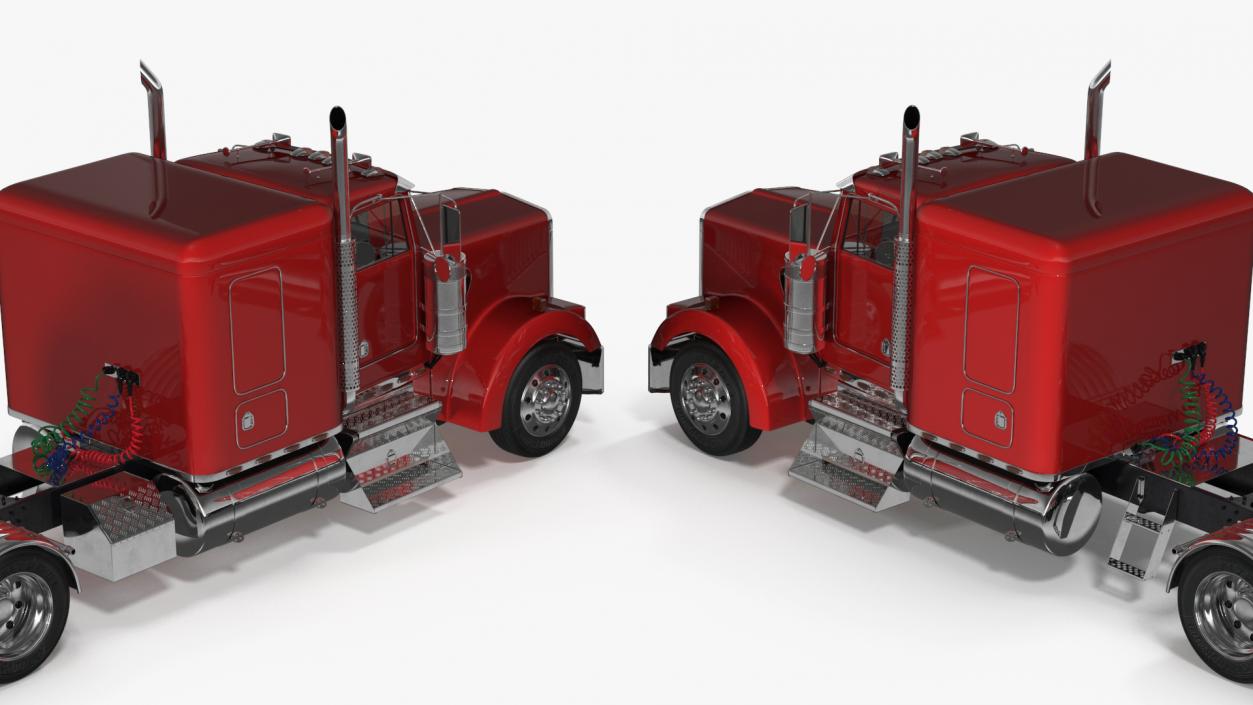 3D model Semi Trailer Truck 2