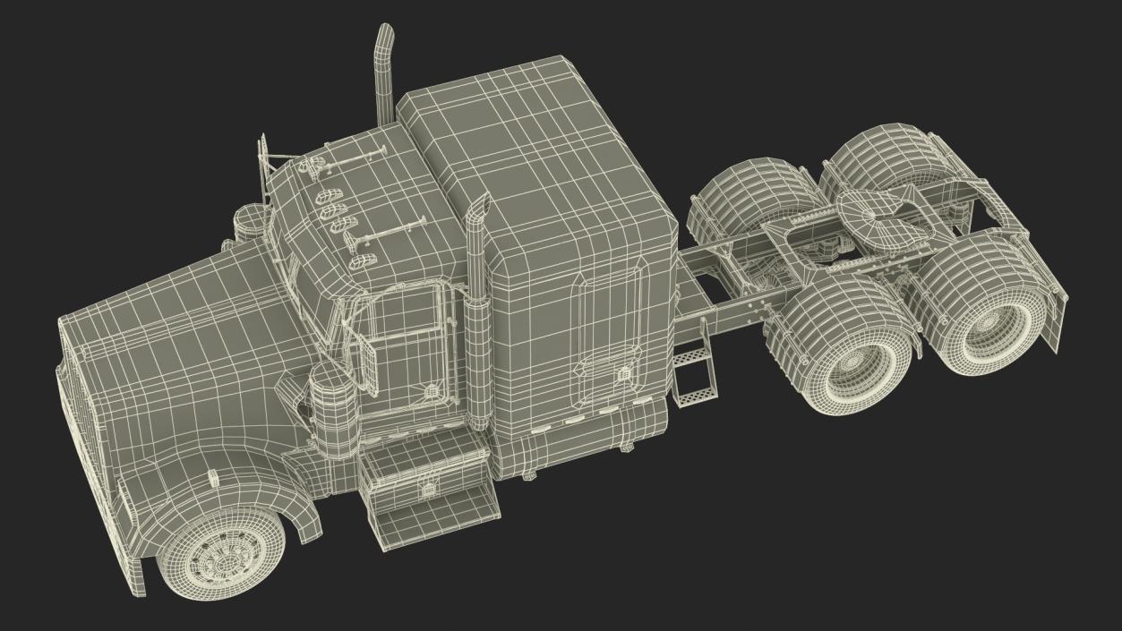 3D model Semi Trailer Truck 2