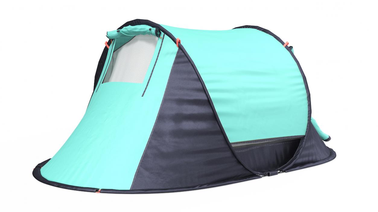 Camping Tent with Door Opened 3D model