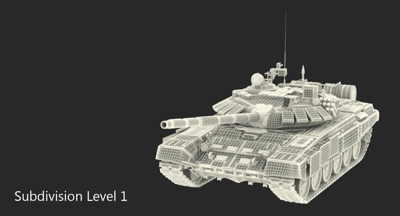 3D model T72 Main Battle Tank Camo