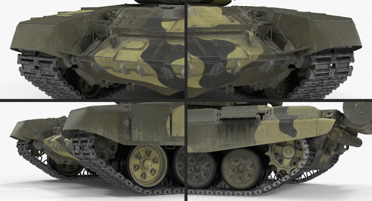 3D model T72 Main Battle Tank Camo