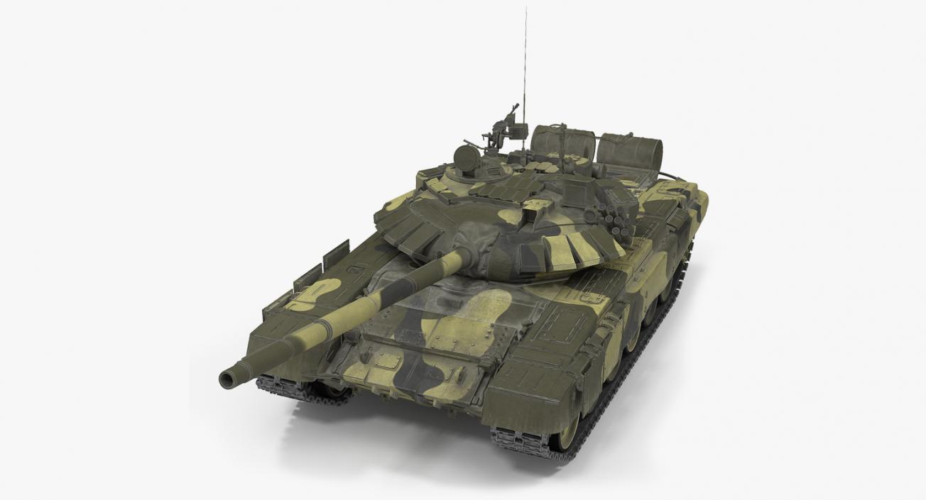 3D model T72 Main Battle Tank Camo