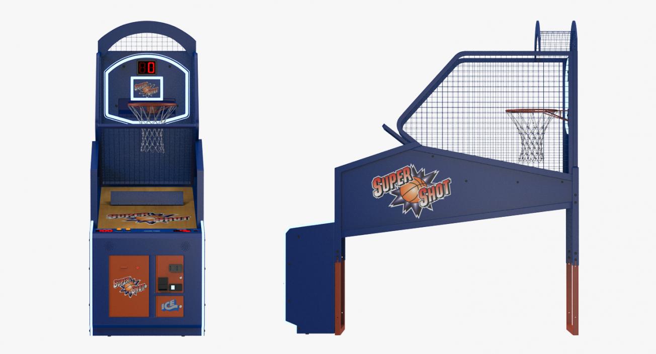 3D model Arcade Basketball Game Machine