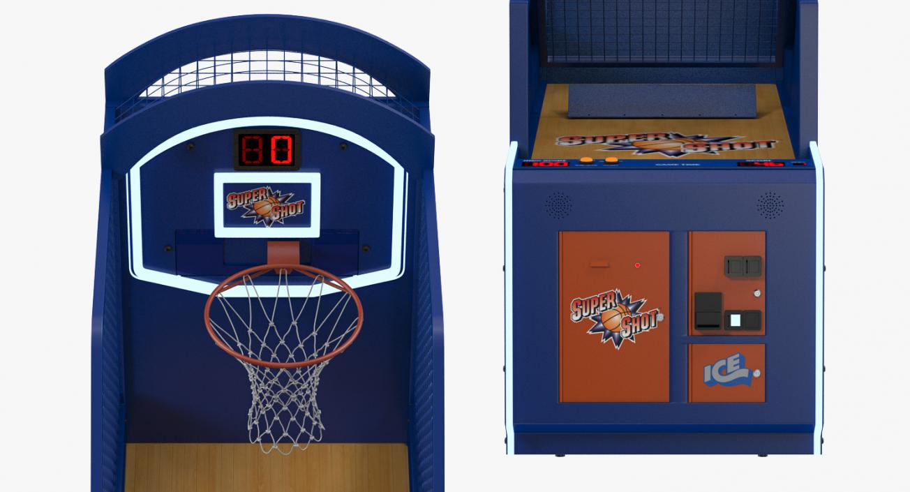 3D model Arcade Basketball Game Machine