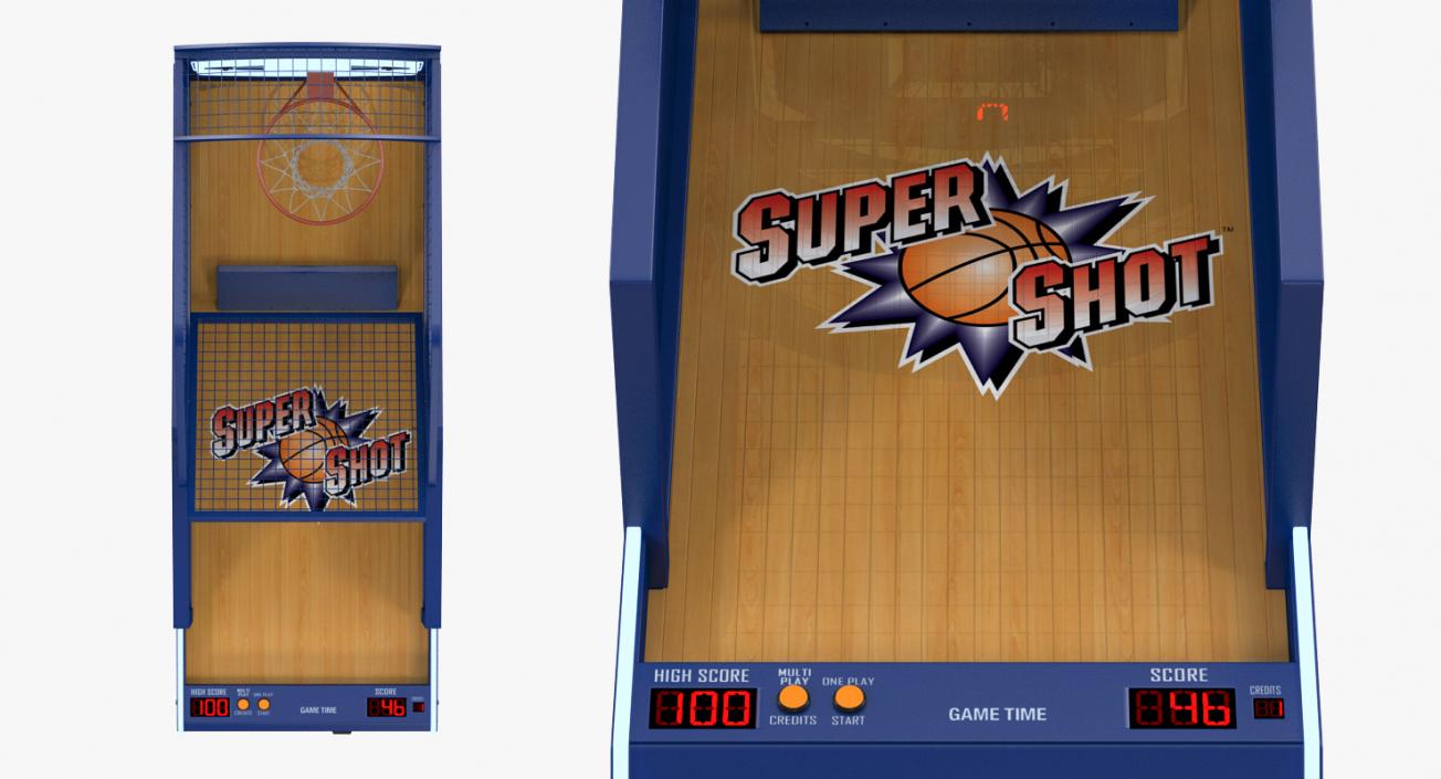 3D model Arcade Basketball Game Machine